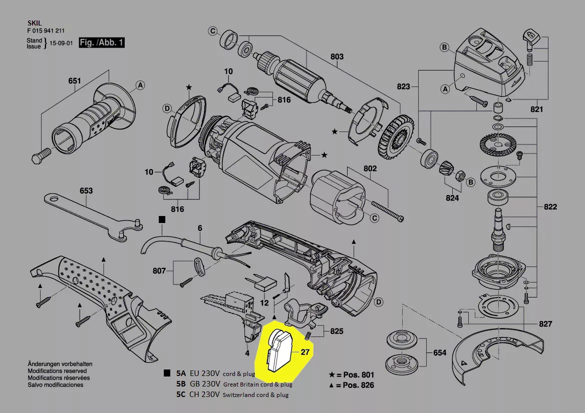 variateur de vitesse réf. 2610Z07781 Skil